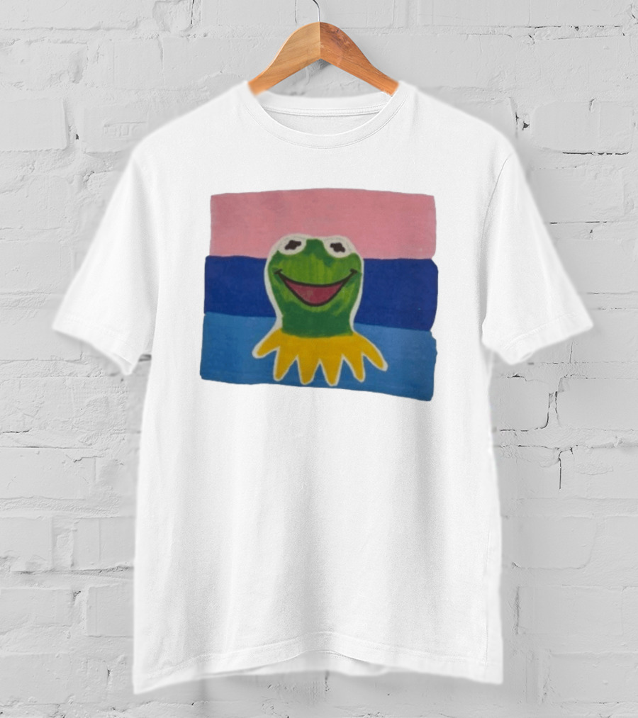 Kermit The Frog On Bisexual Pride Flag LGBTQ T-Shirt