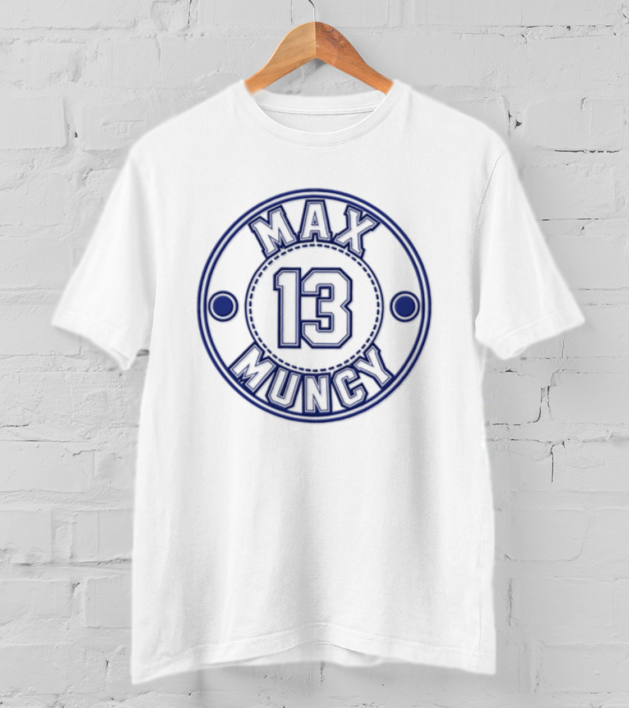 Max Muncy 13 Los Angeles Dodgers Baseball Player Circle T-Shirt