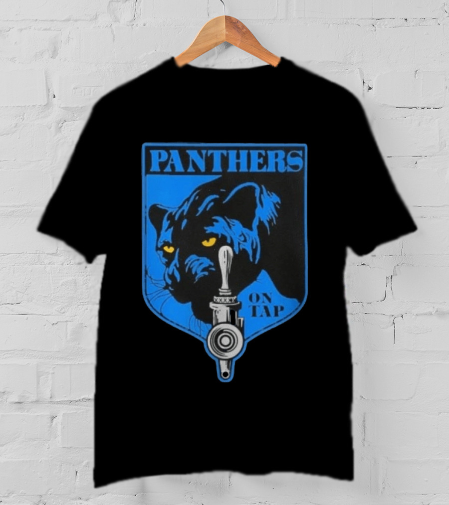 Panthers On Tap Retro Beer Sports T-Shirt