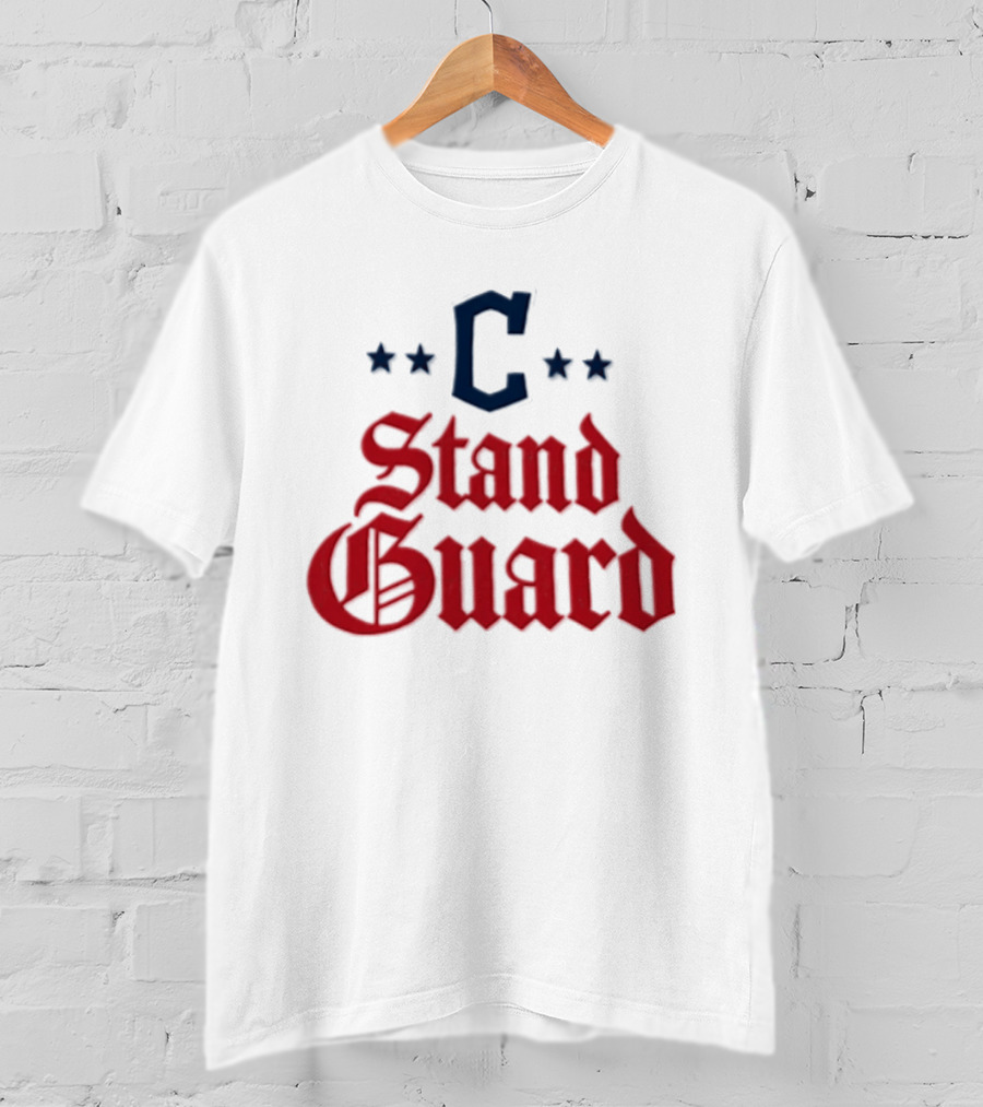 Cleveland C Stand Guard 2026 Guardians Stars T-Shirt