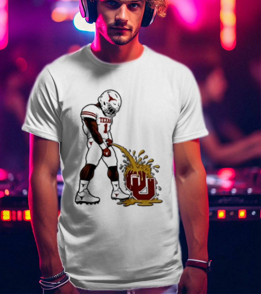 Colin Simmons Texas Football Rivalry With Oklahoma Sooners T-Shirt