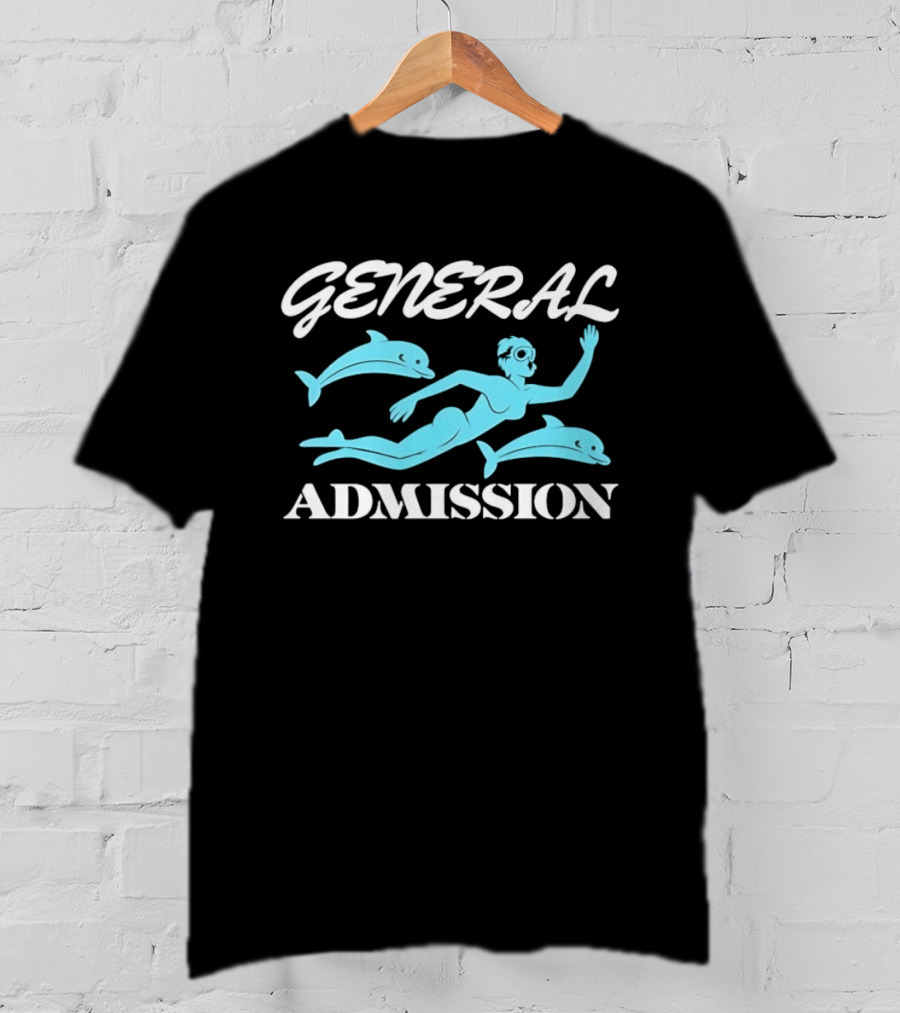 General Admission Scuba Diver With Dolphins T-Shirt