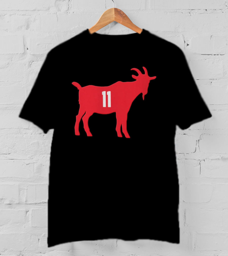 GOAT 11 Cleveland Guardians MLB Red Goat T-Shirt