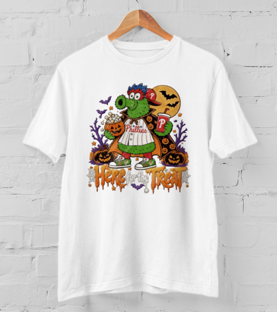 Halloween Phanatic Phillies Here For The Treat T-Shirt