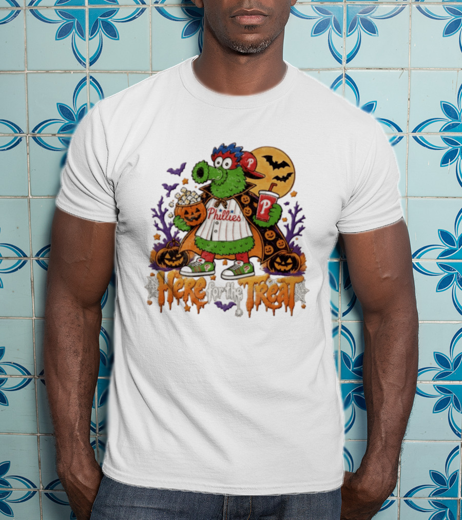 Halloween Phanatic Phillies Here For The Treat T-Shirt