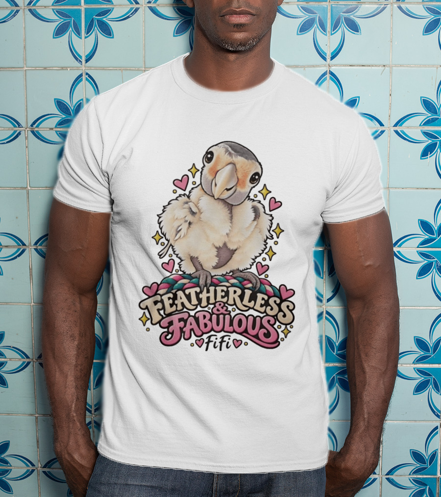 Featherless And Fabulous Fifi Parrot T-Shirt
