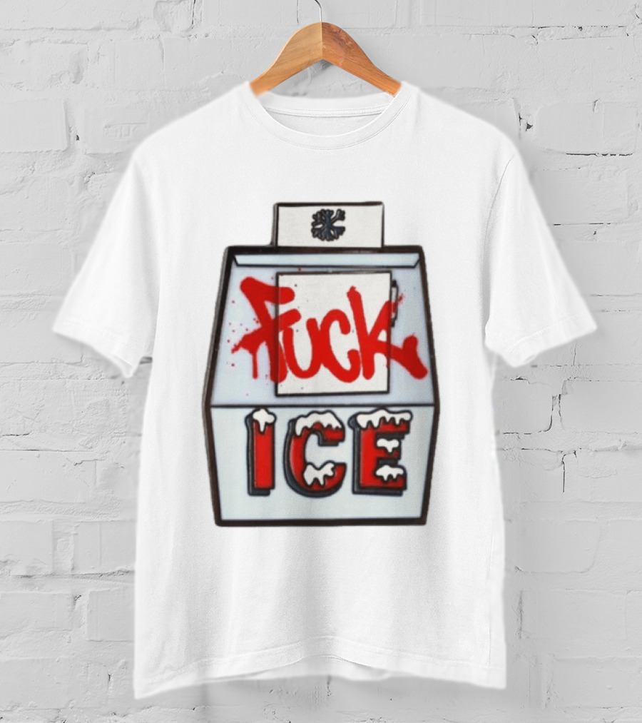 Fuck ICE Hard Enamel Protest Pin T-Shirt