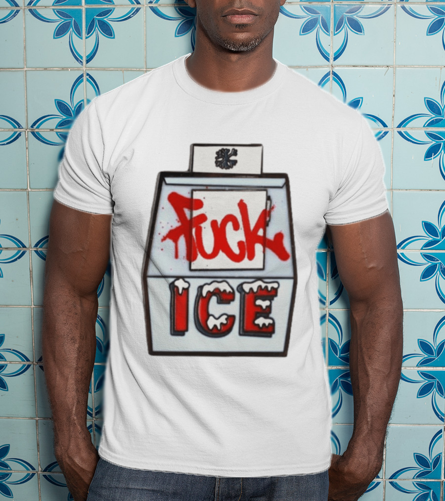 Fuck ICE Hard Enamel Protest Pin T-Shirt