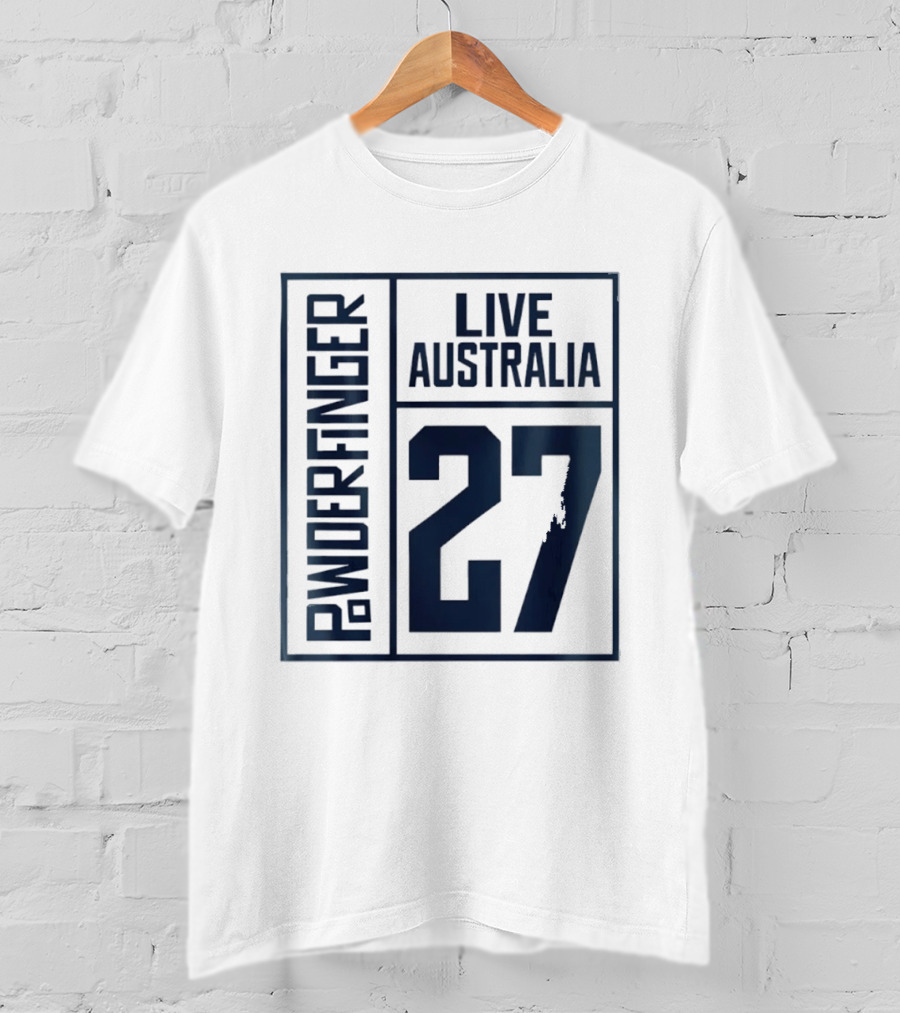 Powderfinger Live Australia 27 Rock Concert Experience T-Shirt