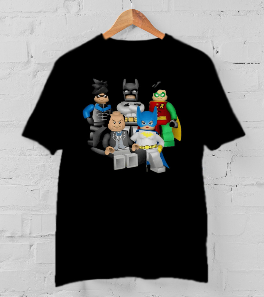 Lego Batman The Videogame Group Batman Robin Alfred LEGO Characters T-Shirt