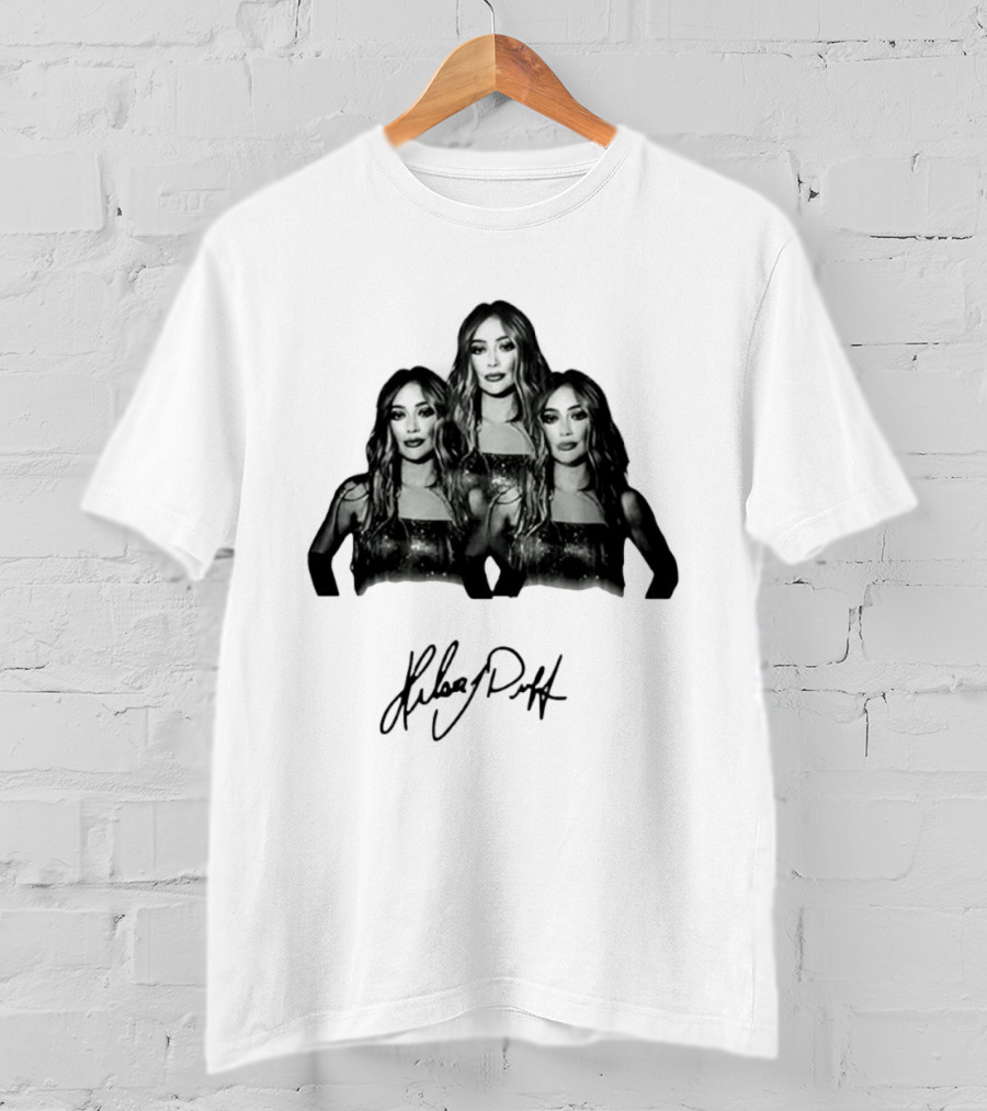 Hilary Duff Celebrity Singer Actress Signature Style Trio T-Shirt