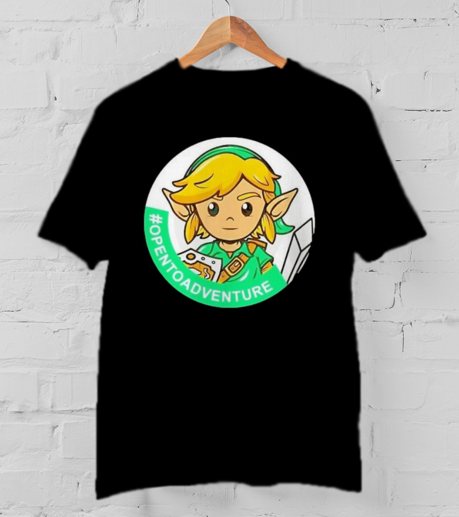 #OPENTOADVENTURE Link The Legend Of Zelda T-Shirt