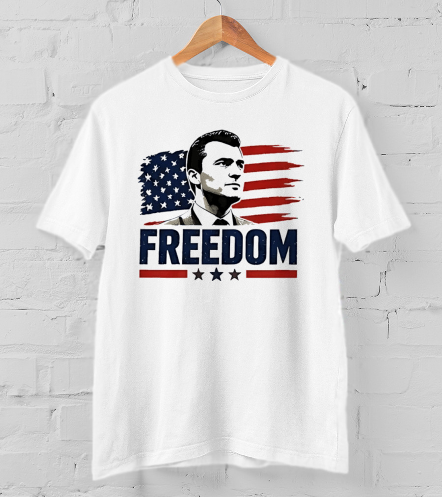Patriotic Freedom American Flag Stars Vivek Ramaswamy T-Shirt