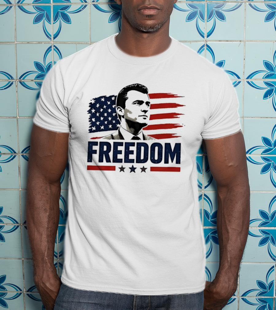 Patriotic Freedom American Flag Stars Vivek Ramaswamy T-Shirt