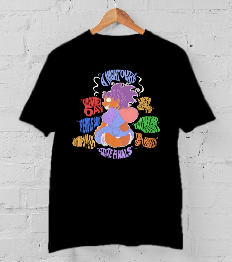 A Night Out Valentine's Day Two Headed Rabbit Rare Animals So Loved T-Shirt