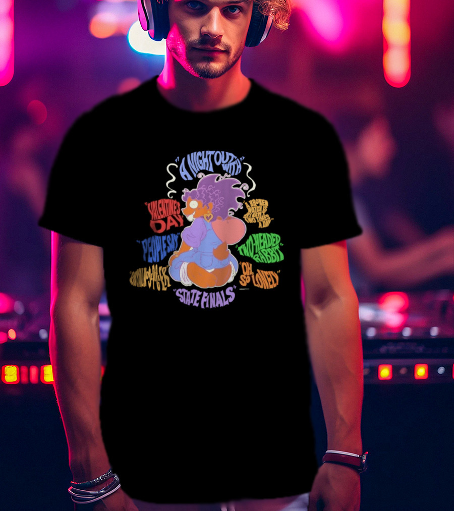 A Night Out Valentine's Day Two Headed Rabbit Rare Animals So Loved T-Shirt