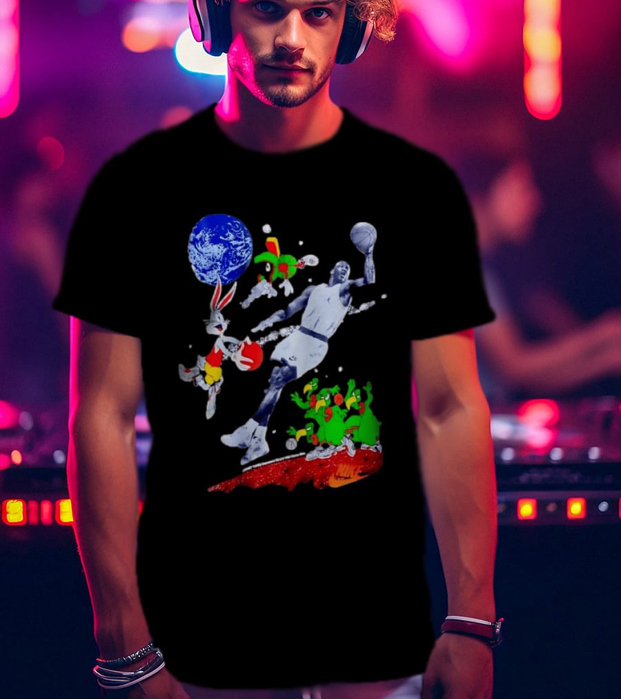 Nike Michael Jordan Looney Tunes Space Jam Basketball Nike T-Shirt