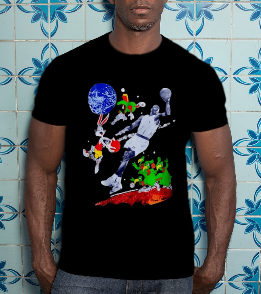 Nike Michael Jordan Looney Tunes Space Jam Basketball Nike T-Shirt