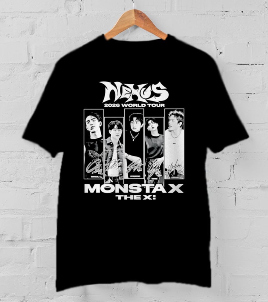 Nexus 2026 World Tour Monsta X With Shownu Jooheon Hyungwon Kihyun Minhyuk T-Shirt