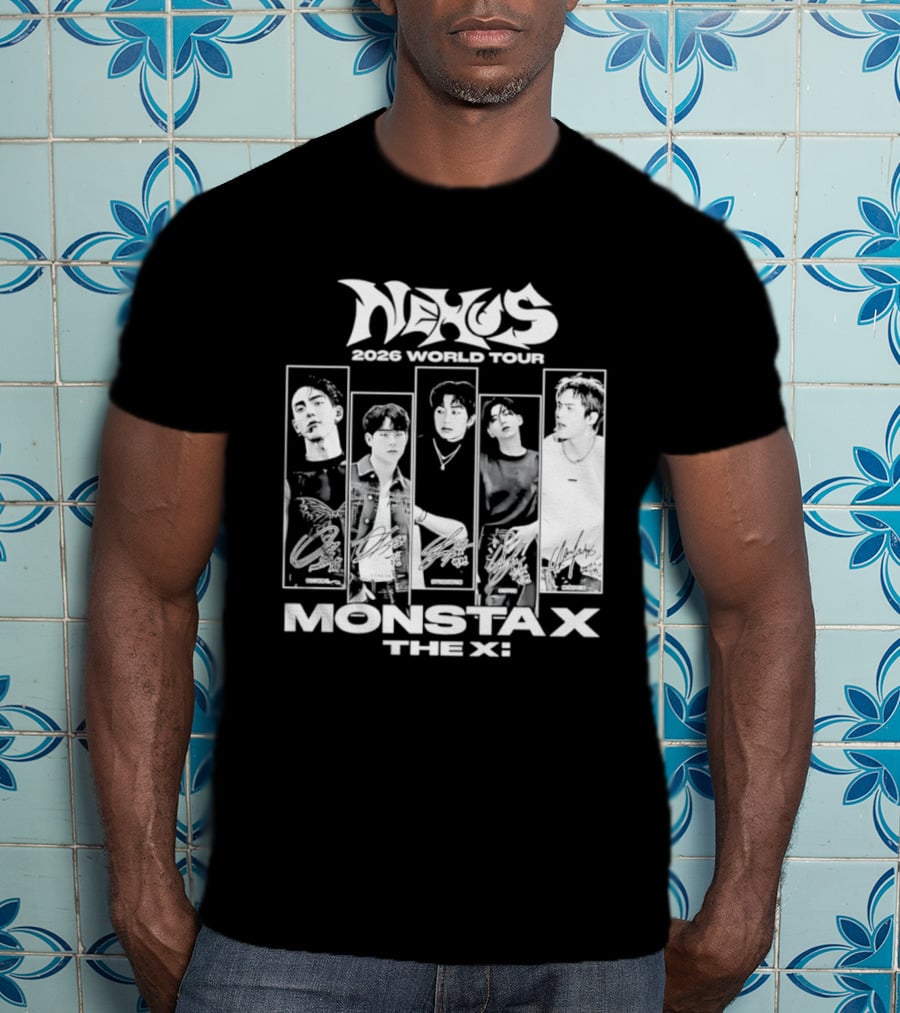 Nexus 2026 World Tour Monsta X With Shownu Jooheon Hyungwon Kihyun Minhyuk T-Shirt