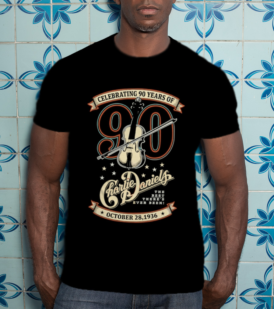 Celebrating 90 Years Of Charlie Daniels The Best There's Ever Been 1936 October 2026 T-Shirt
