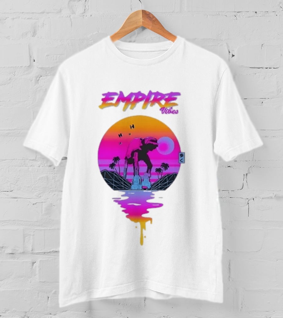 Empire Vibes AT AT Walker Star Wars Sunset T-Shirt