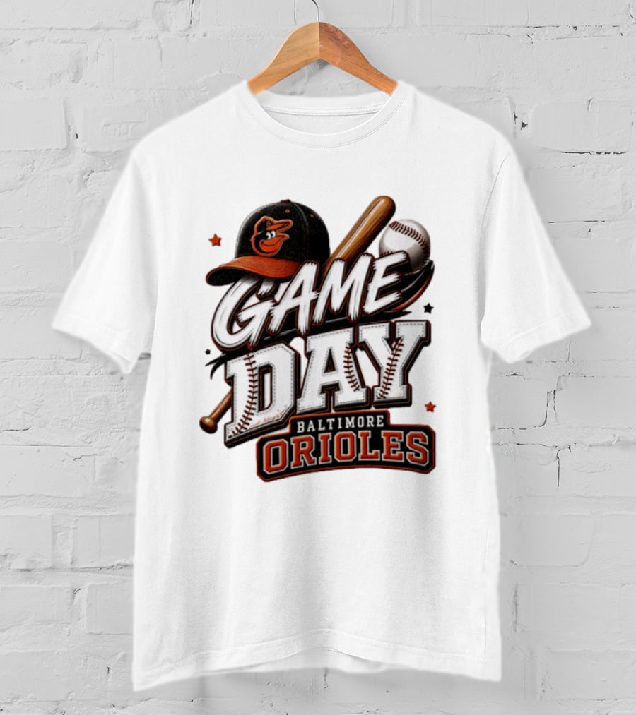 Baltimore Orioles Game Day Baseball MLB 2026 T-Shirt