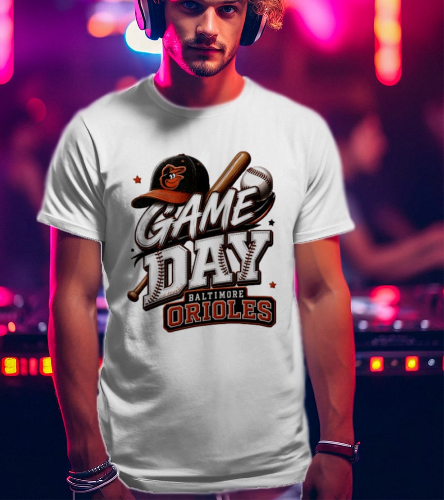 Baltimore Orioles Game Day Baseball MLB 2026 T-Shirt