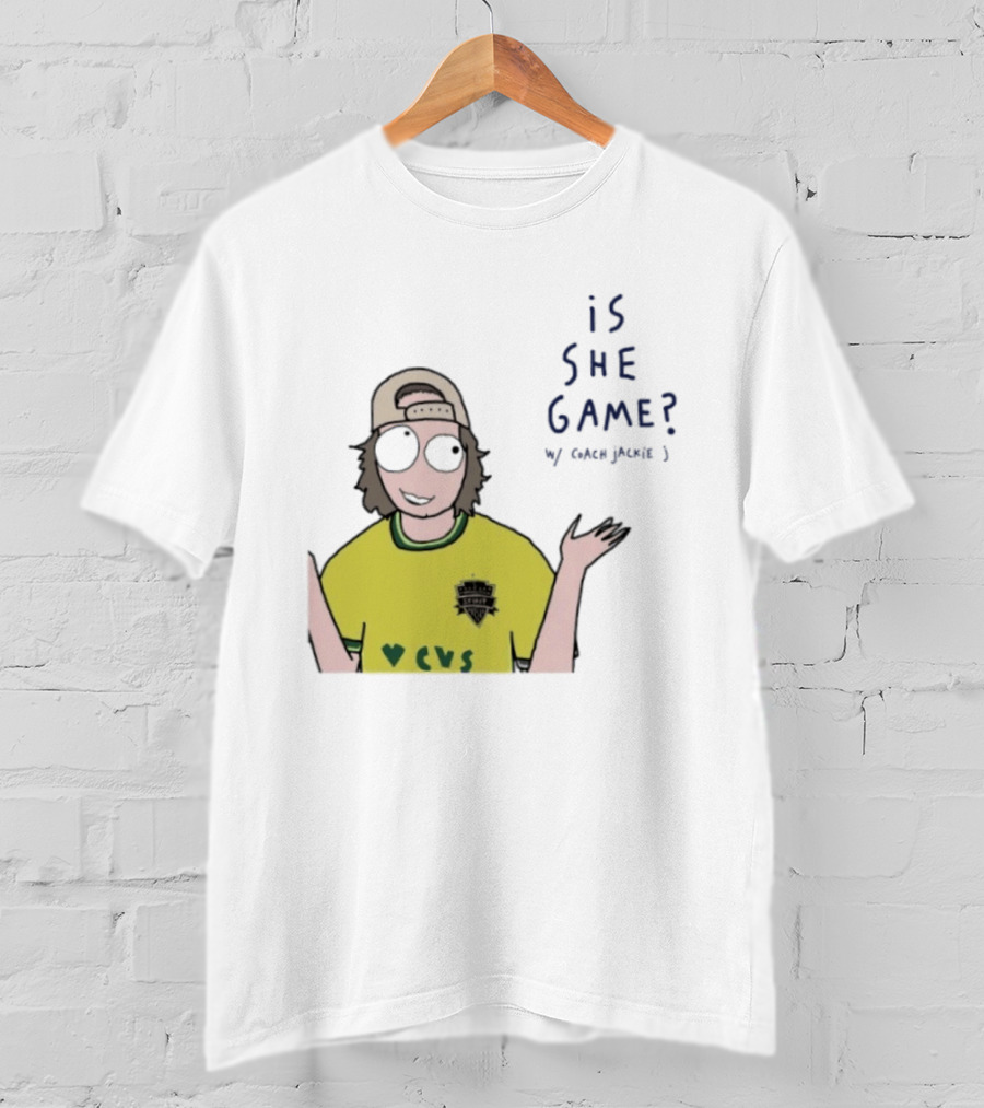 Is She Game Coach Jackie J CVS Soccer Team T-Shirt