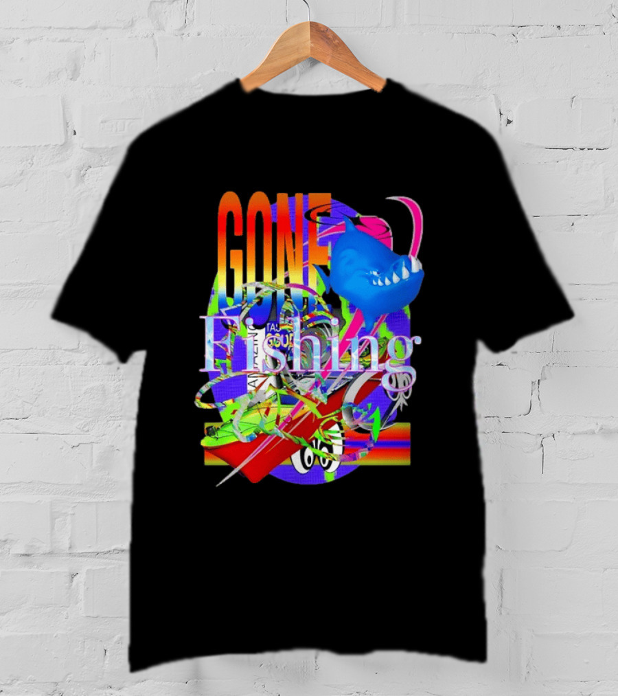 Gone Fishing Amazing Outdoor Adventure Bold Colorful Fish T-Shirt