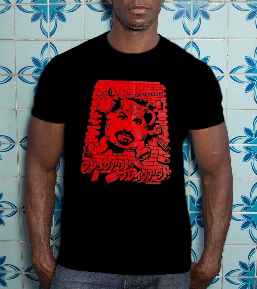Sean Oh No Breakout Goblinko Kool Aid Brick Wall Face T-Shirt