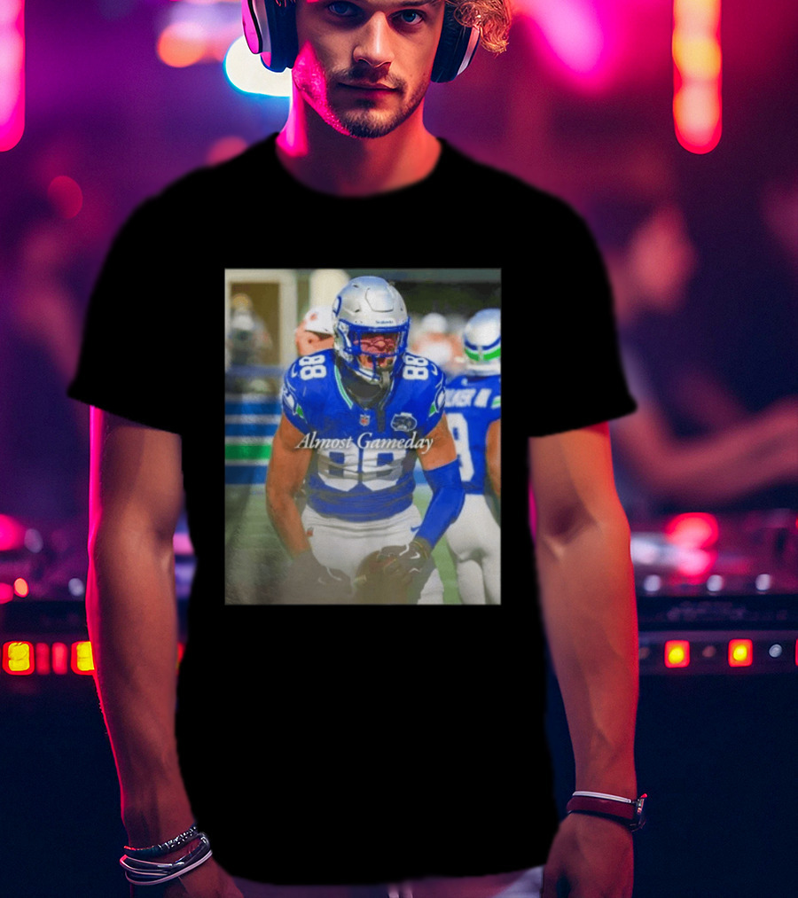 Seattle Seahawks Almost Gameday 88 Walker III Football Action T-Shirt