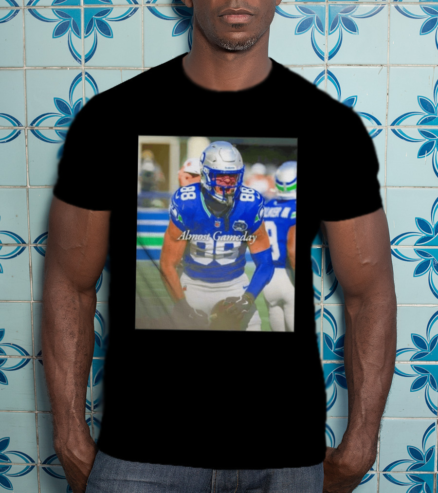 Seattle Seahawks Almost Gameday 88 Walker III Football Action T-Shirt