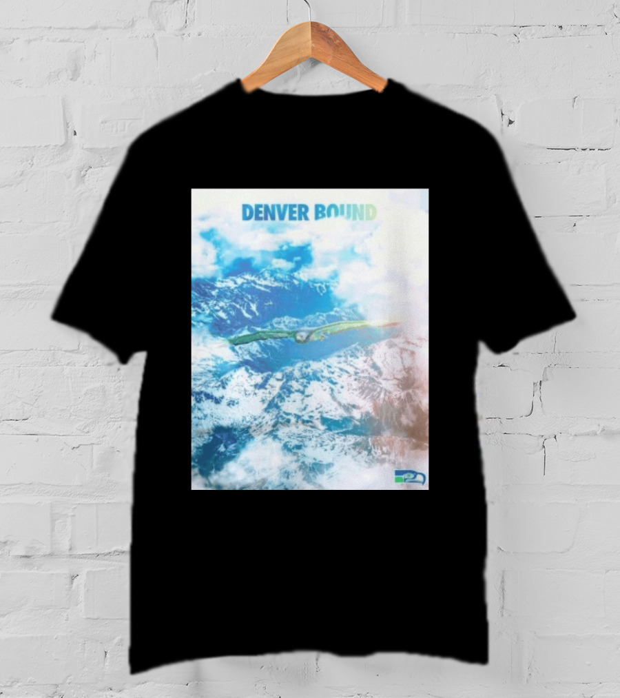 Seattle Seahawks Denver Bound Mountain Flight T-Shirt