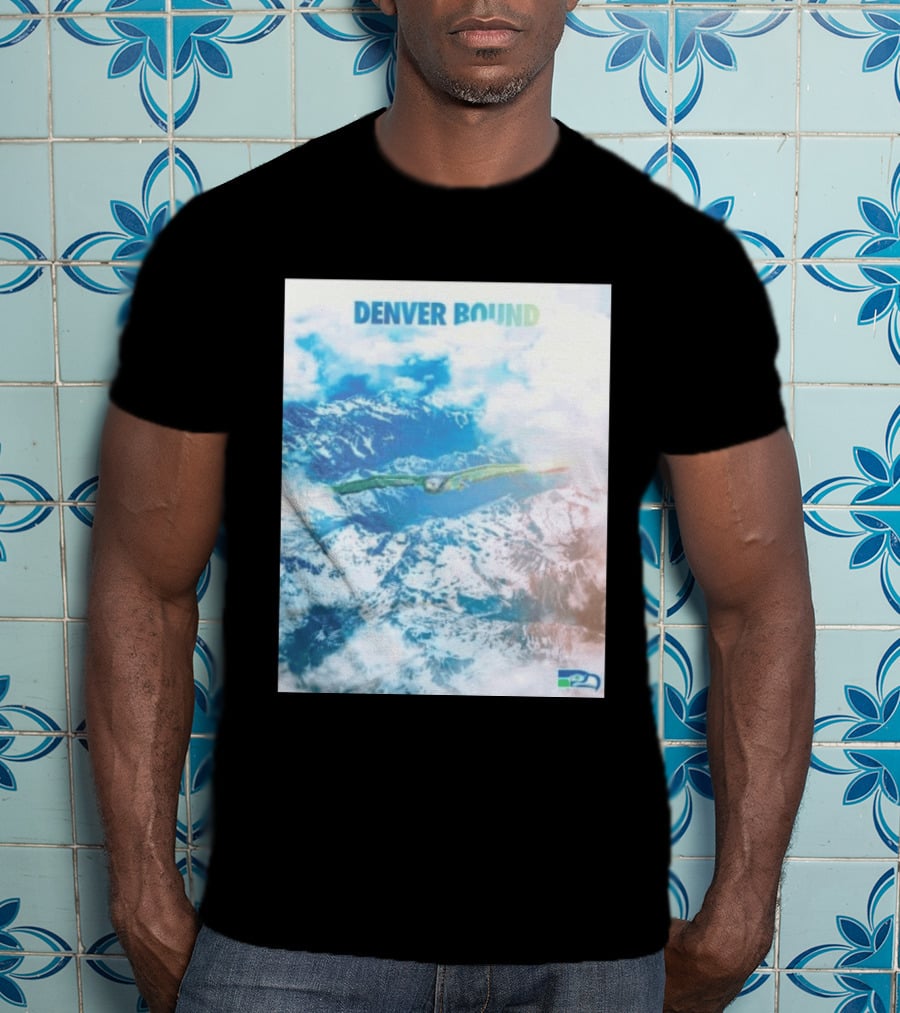 Seattle Seahawks Denver Bound Mountain Flight T-Shirt