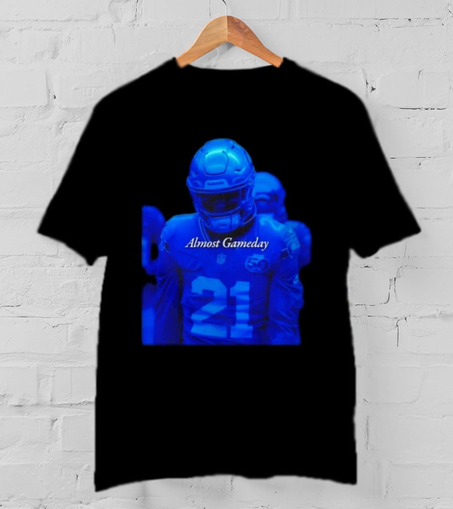 Seattle Seahawks 21 Almost Gameday Football Player T-Shirt