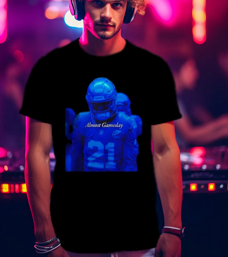 Seattle Seahawks 21 Almost Gameday Football Player T-Shirt