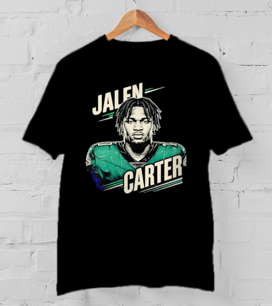 Jalen Carter Philadelphia Eagles Distressed NFL Merchandise T-Shirt