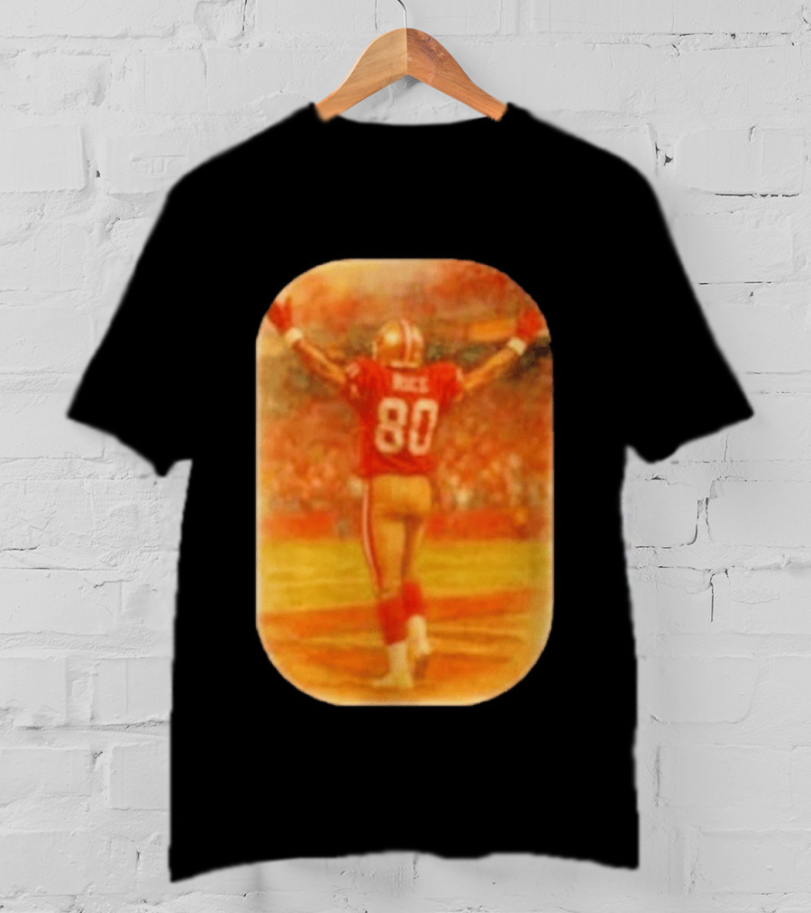 Jerry Rice San Francisco 49ers No 80 Iconic Celebration T-Shirt