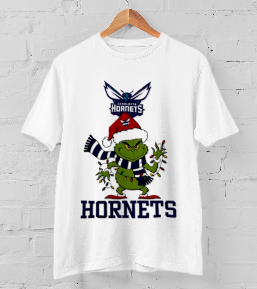 Christmas Grinch Charlotte Hornets Holiday 2026 T-Shirt