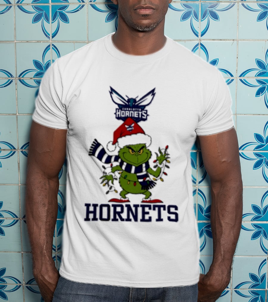 Christmas Grinch Charlotte Hornets Holiday 2026 T-Shirt