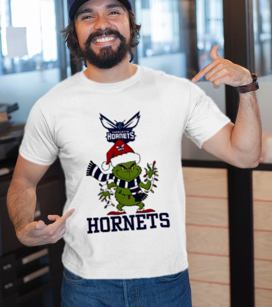 Christmas Grinch Charlotte Hornets Holiday 2026 T-Shirt