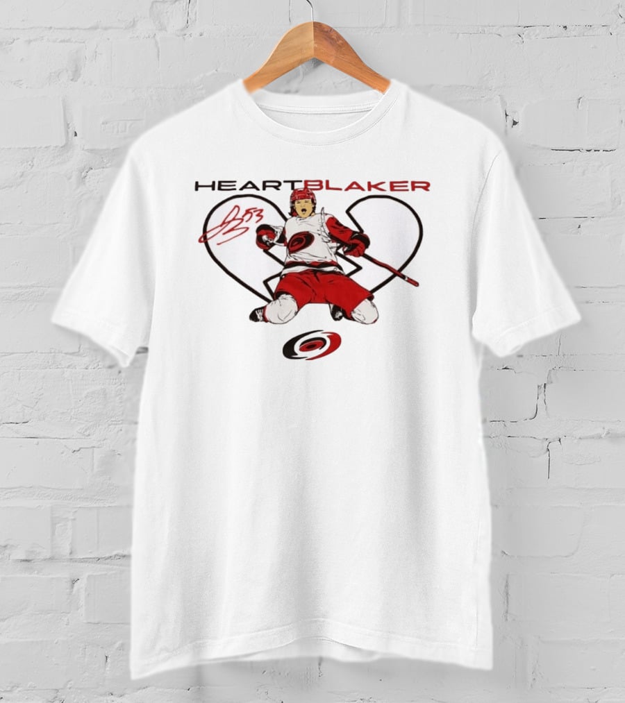 Heartblaker 53 Michael Bunting Carolina Hurricanes T-Shirt