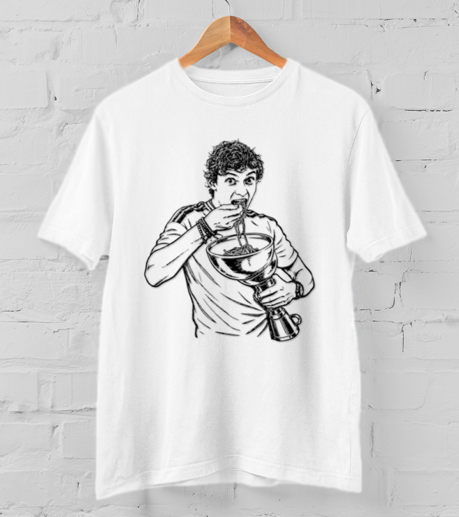 Kimi Italian Racing Pasta Grand Prix Noodles Eating T-Shirt
