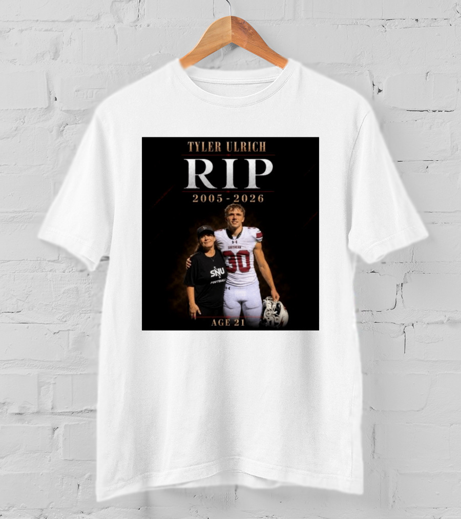 Tyler Ulrich RIP 2005 2026 Age 21 SNU Football T-Shirt