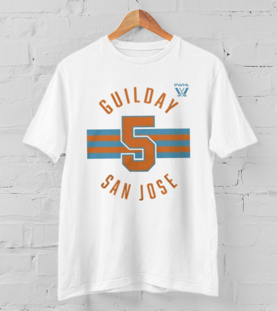 Guilday 5 Pwhl San Jose Hoceky T-Shirt