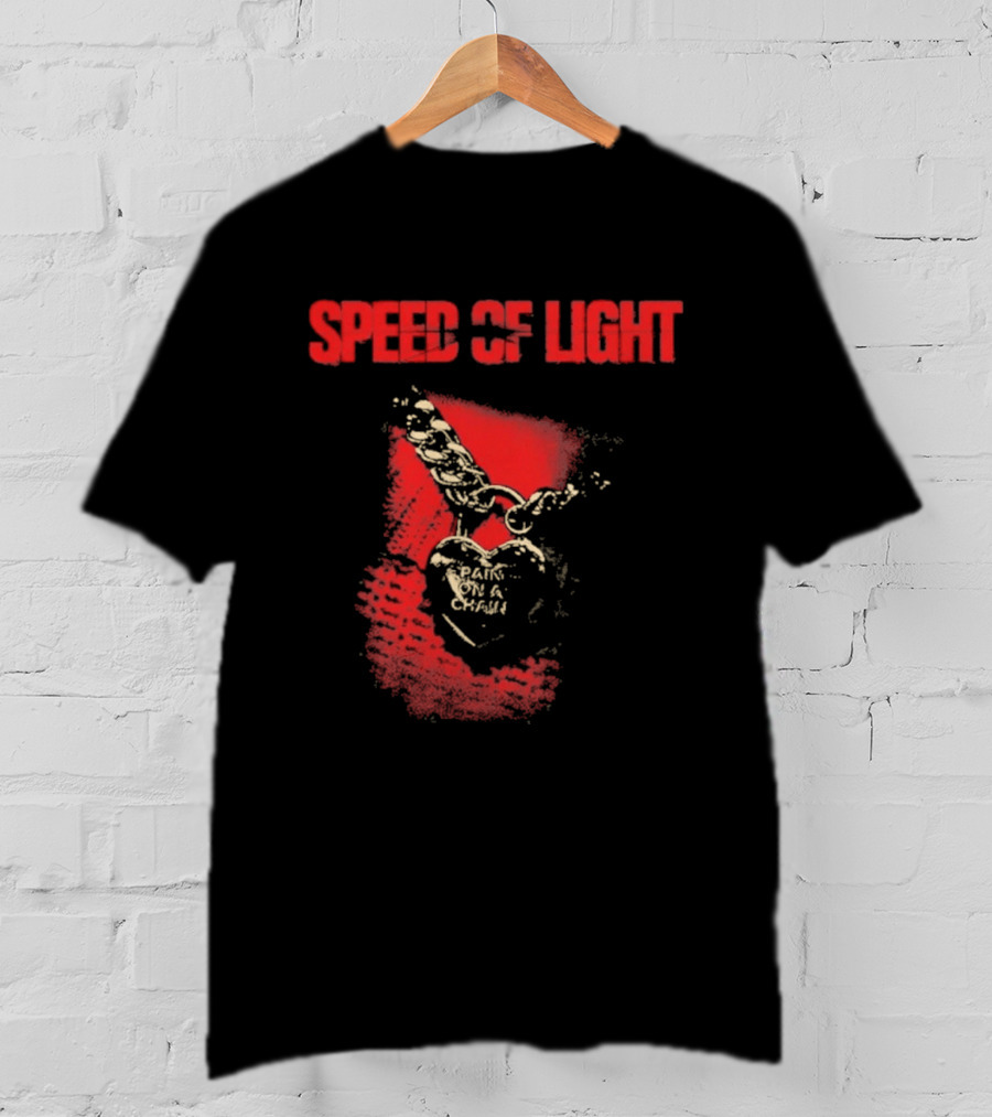 Speed Of Light Skull With Chain T-Shirt