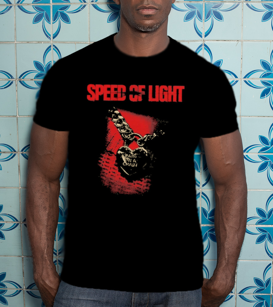 Speed Of Light Skull With Chain T-Shirt