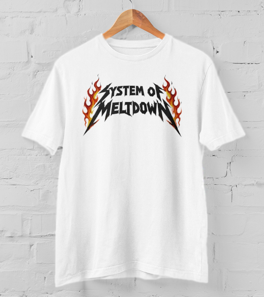 System Of Meltdown Heavy Metal Flaming T-Shirt