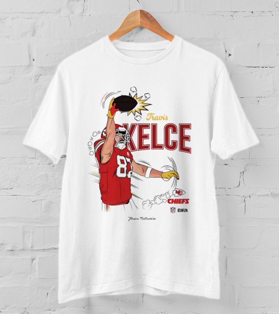 Travis Kelce Number 87 Kansas City Chiefs Football Chiefs 87 Kelce Player Catch T-Shirt